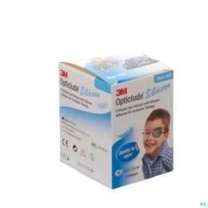 Opticlude Silicone Pansement Orthoptique Midi Boys 53mm X 70mm