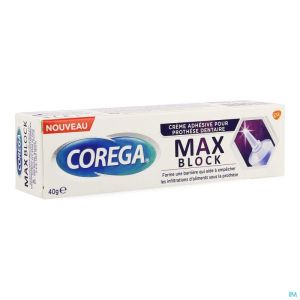 Corega Max Block Creme Adhesive Prothese Dent. 40g