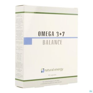 Omega 3+7 Balance Natural Energy Caps 40