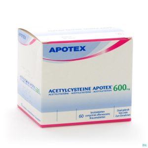 Acetylcysteine Apotex Comp Eff 60 X 600mg