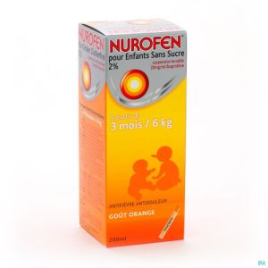 Nurofen Enfant Orange Susp Sans Sucre 200ml