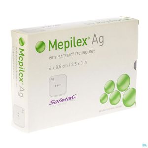 Mepilex Ag Pansement Steril 6,0x 8,5cm 5 287021