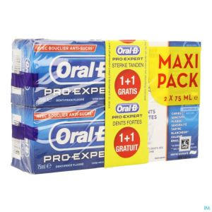 Oral B Pro Expert Dents Fortes 2x75ml 1+1 Gratuit