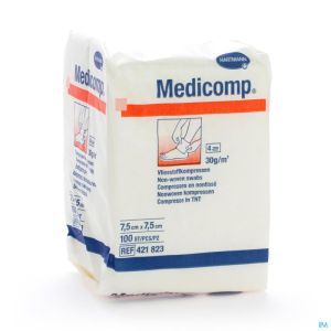 Medicomp Cp N/st 4pl 7,5x7,5cm 100 4218237