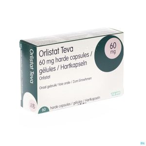 Orlistat Teva Caps Dure 60 X 60mg