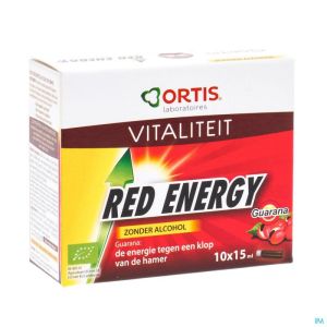 Ortis Red Energy Bio S/alc 10x15ml