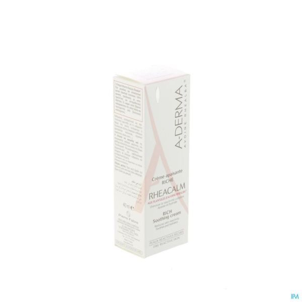 Aderma rheacalm cr apaisante riche tube 40ml