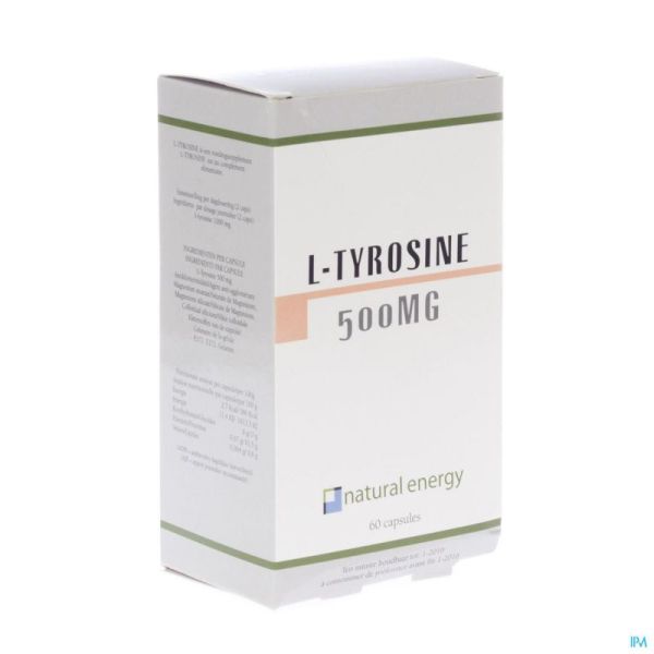 l-tyrosine Natural Energy 500mg Caps 60