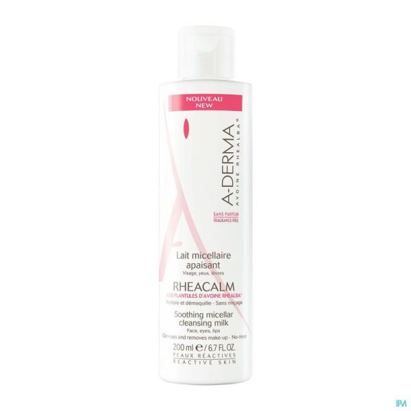 Aderma Rheacalm Lait Micellair Fl 200ml