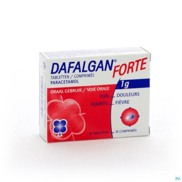 Dafalgan Forte Sec 1g Tabl 16
