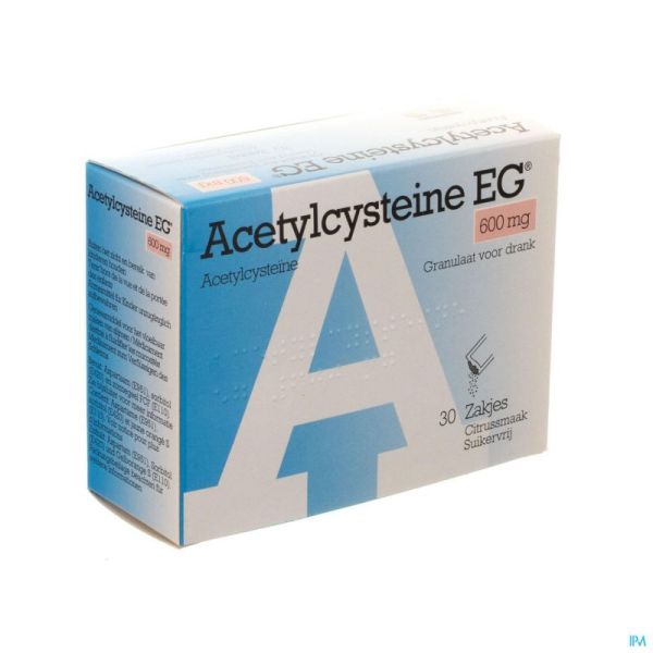 Acetylcysteine Eg 600mg Gran. Sol Buv. Sach 30