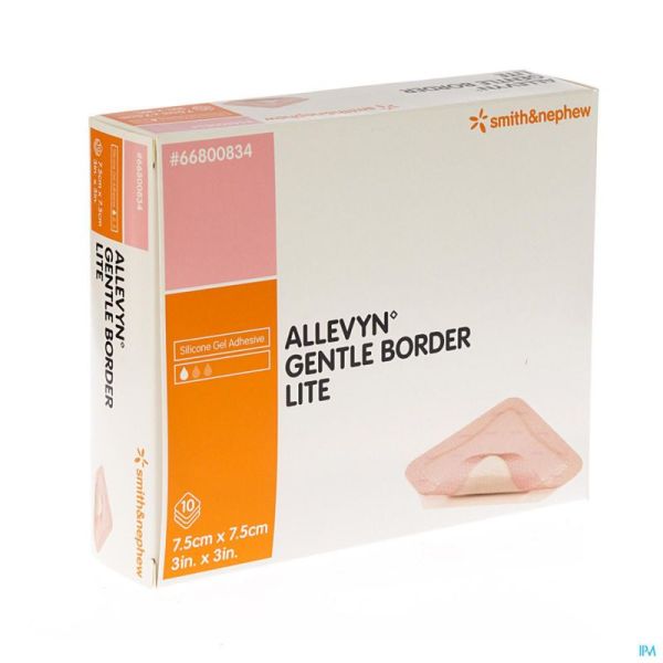 Allevyn gentle border lite 7,5x 7,5cm 10 66800834
