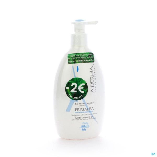 Aderma Primalba Gel Lavant Douceur 500ml -2€ Promo