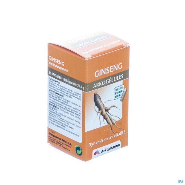 Arkogelules Ginseng Vegetal 45