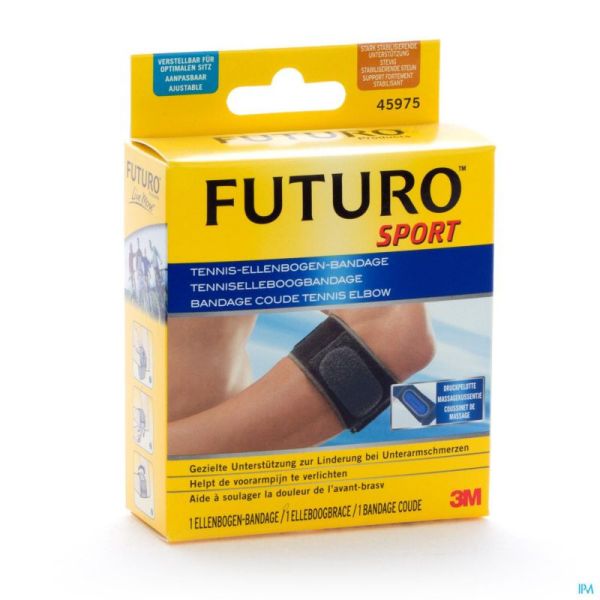 45975dab Futuro Sport Bandage Tennis-elbow - Adjustable Noir (17,8 > 35,6 Cm)