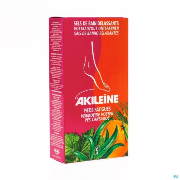 Akileine rouge sels bain pieds sach 2x150g 101220