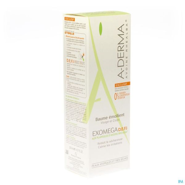 Aderma Exomega Defi Creme Tube 200ml