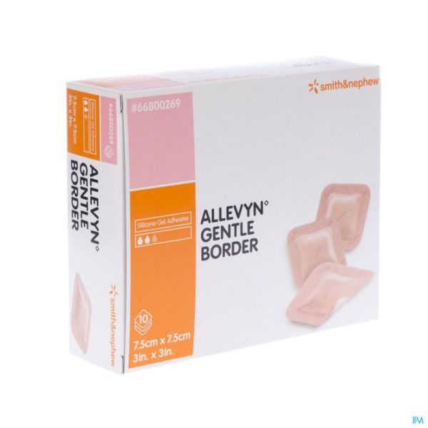 Allevyn gentle border ster  7,5x 7,5cm 10 66800269