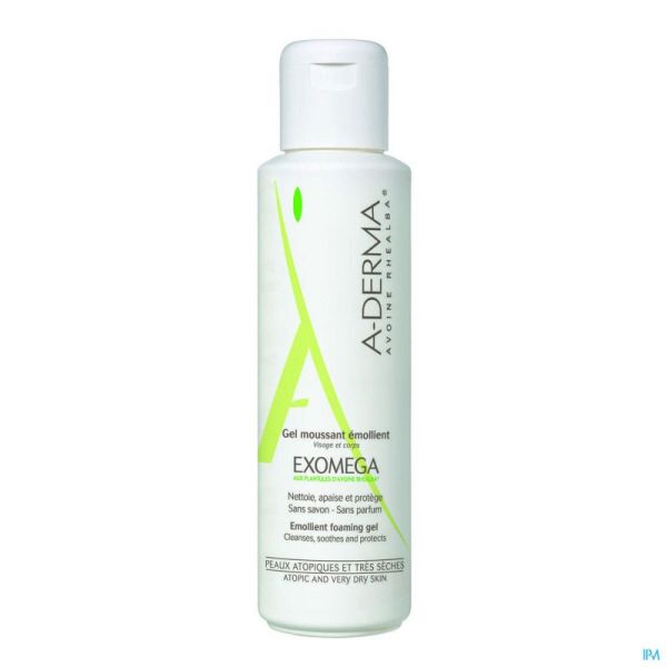 Aderma Exomega Gel Moussant Emollient Fl 500ml