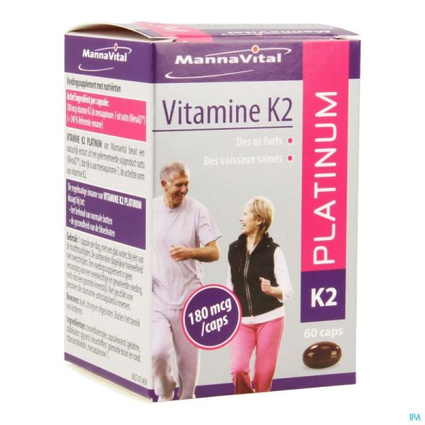 Mannavital Vitamine K2 Platinum  NF Caps 60