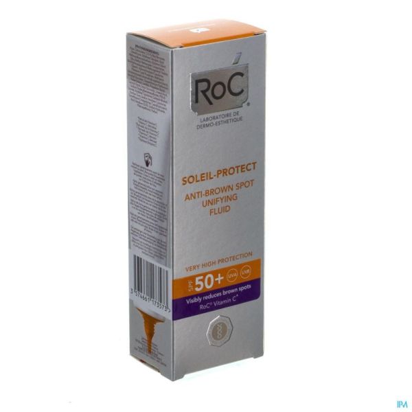 Roc Soleil-protect Fluide A/taches Brun Ip50+ 50ml
