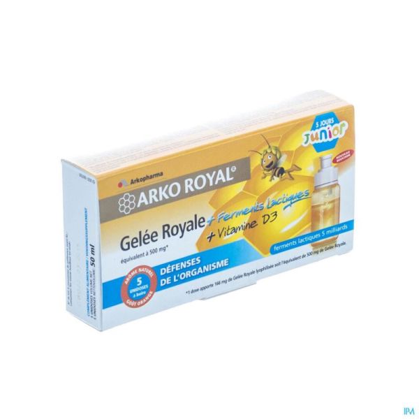 Arkoroyal Probiot. Enf Ruche Royale Doses 5x7,5ml