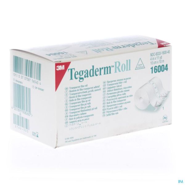 Tegaderm Roll 3m Film Transp. 10cmx10m 1 16004