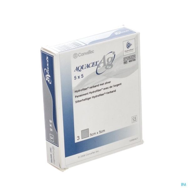 Aquacel ag pans hydrofiber ster 5x 5cm 3 403705
