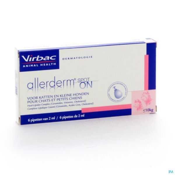 Allerderm Spot-on Pipet 6x2ml