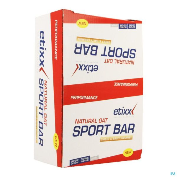 Etixx Natural Oat Bar Sweet&salty Caramel 12x55g