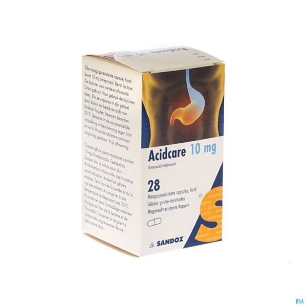 Acidcare 10mg Sandoz Caps Gastro Res 28 X 10mg