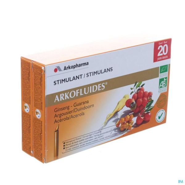 Arkofluide Stimulant Physique+intelect.unicados 20