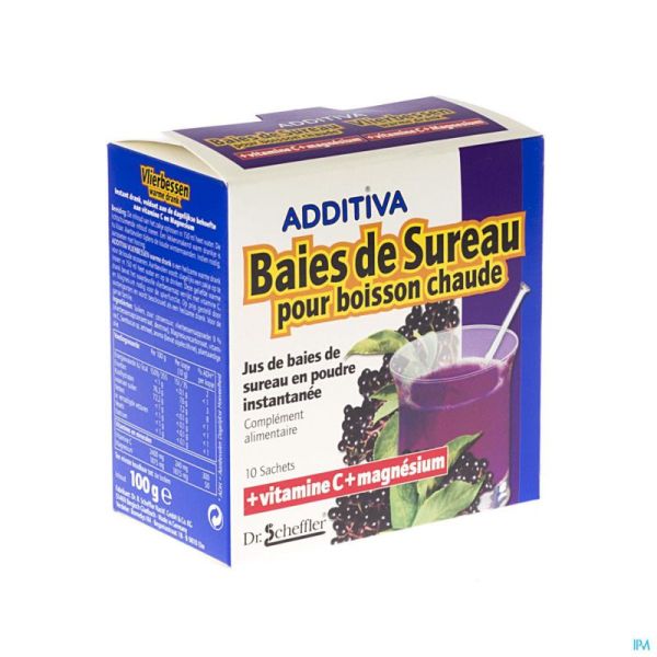 Additiva baies sureau pour boisson chaude sach 10