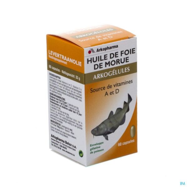 Arkogelules huile foie morue 60