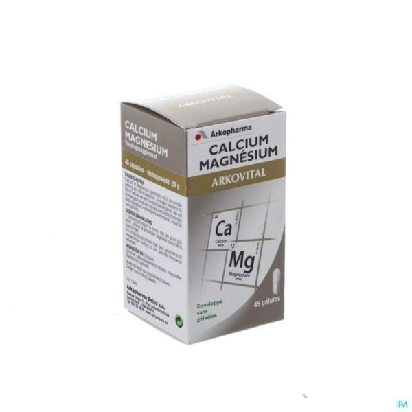 Arkogelules Calcium Magnesium 45