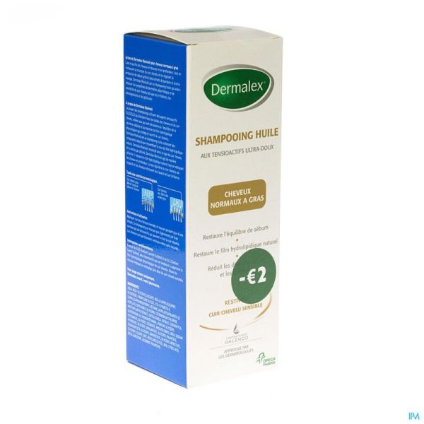 Dermalex Shampoo Huile Norm. A/gras -2€