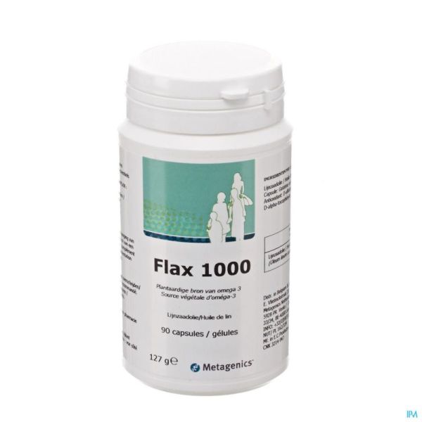 Flax 1000 Pot Tabl 90 19750 Metagenics