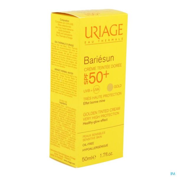 Uriage Bariesun Cr Teintee Doree Ip50+ Nf 50ml
