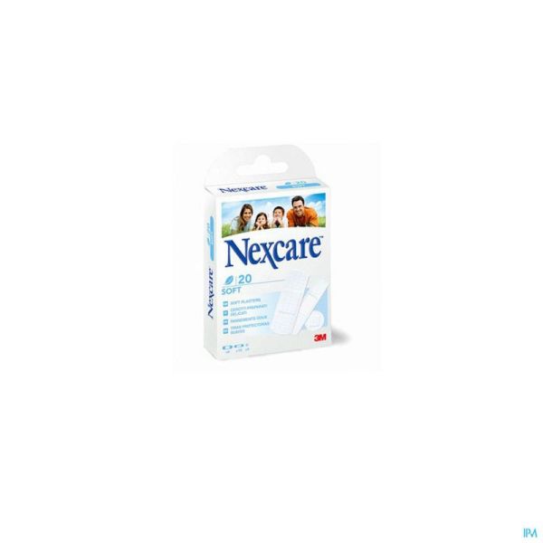 N0520as Nexcare Soft Strips Assortiment 3 Tailles