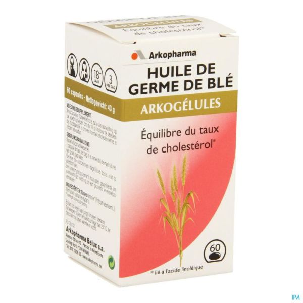 Arkogelules huile germes de ble 60