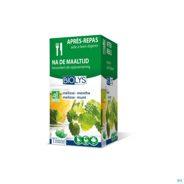Biolys Melisse-menthe Bio Tea-bags 20